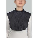 Altobeh Penye Tesettür Daire Yakalı Dantelli Boyunluk, Standart, T1077, Füme, kadın