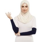 Altobeh Pratik Tesettür Kolluk Penye Namaz Kolluğu Düz - Lacivert - Standart