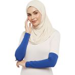 Altobeh Pratik Tesettür Kolluk Penye Namaz Kolluğu Düz - Saks - Standart