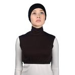 Altobeh Sıfır Kol Balıkçı Yaka Tam Boğazlı Likralı Penye Kadın Yarım Body, Koyu Kahverengi