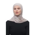 Altobeh Tesettür Penye Şal Düz, Koyu Krem