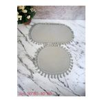 Altun 2li 3lüx Kırem Modern Simirna Dekoratif Peluş Oval Ponpon Saçaklı Klozet Takımı 50*80 40*50 altuncarpet