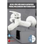 Altun Beyaz Mix Banyo Bataryası Aç Kapa Duş Bataryası