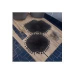 ALTUN CARPET 2Lİ ÇİFT KAFA POST PELÜŞ PONPON SAÇAKLI BANYO PASPAS TAKIMI 40X50+50X80 YTGRESFR5TY