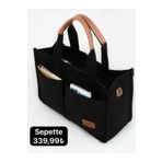 Altunay Kadın Kanvas Siyah Cepli Tote Bag Omuz Çantası