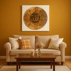 Altunhome ALLAH LAFZI YAZILI TABLO ÇERÇEVESİZ 80X80