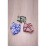 Altunlar Shop Saten Lastikli Simit Saç Tokası Bebe Mavisi - Mint Yeşili - Pembe