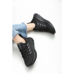 ALTUNTAŞ Rahat, Hafif, Ortopedik, Yazlık, Bağcıksız, Fileli Sneaker Siyah Ayakkabı