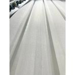 Altuntaş Tasarım Armür Tül Vakko Simli Bambu Tül Perde 1x2 Sık Pile - 450 x 260 cm - Beyaz