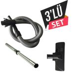 Altus Al 663 M 3'lü Set Hortum Emici Başlık Teleskopik Metal Boru