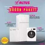 Altus Ekonomik Düğün Paketi (Paket 101) Al 413 P Bulaşık Makinesi Al-81050 Çamaşır Makinesi Al-355 Be Buzdolabı