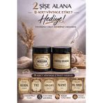 Alubrella 2'li Amber Plastik Kavanoz, A4 9'lu Vintage Etiket - 1 - 350 ml