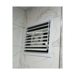 Alücan Alüminyum Fanlı Banyo Havalandırma Menfezi, (İÇ ÖLÇÜ 40X40 CM, BEYAZ)- Duvar Boşluğuna Geçme Sistem