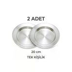 Alüminyum 2 Adet Tek Kişilik 20Cm Kadayıf Künefe Tatlı Pişirme Tepsisi Tabağı