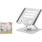 Alüminyum Alaşim 360 Derece Dönebilen Premium Laptop Standi - Silver HDX8019 Nemere
