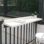 Alüminyum alaşım asılı masa açık balkon için güneş ve pas dayanıklı ev bar tezgahı yemek ve eğlence için idealdir.
