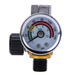 Alüminyum Alaşım Valfı Hava Basınç Regülatörü, 0-10Bar/0-140psi 1/4in BSPP giriş çıkış konnektörü, Pnömatik Araçlar Için (Eacamxf3u8bwz21-12)