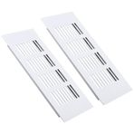 Alüminyum Alaşımlı Dikdörtgen Havalandırma Izgaras 2 Adet Beyaz İç Havalandırma Kapakları, Genişlik 50mm Havalandırma Izgaraları, Havalandırma Izgarası Kapağı, Dolap Havalandırmaları(50x150mm)