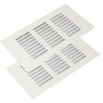 Alüminyum Alaşımlı Dikdörtgen Havalandırma Izgaras 2 Adet Dahili Havalandırma Kapakları, Genişlik 150mm Havalandırma Izgaraları, Havalandırma Izgarası Kapağı, Dolap Havalandırmaları(150x600mm)