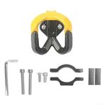 Alüminyum Alaşımlı Ön Çift Kanca for XIAOMI for M365 ve for M365 Pro Elektrikli Scooter için Montaj Donanımlı Dikey Çanta ve Alet Tutucu (Sarı)
