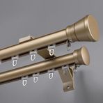 Alüminyum Alaşımlı Silentgold Çift Perde Ray Ray Duvara Monte Cumba Pencere için Komple Kitler Ev Balkon Oturma Odası Perdeleri Çubuk 4 m (13 ft)