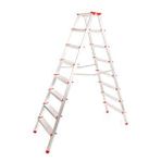 Alüminyum Çift Çikişli 8 Basamakli Merdiven (181 Cm) (accm.06) Gri