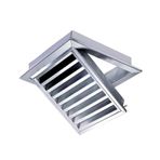 Alüminyum Dış Havalandırma Izgarası Metal Mesh Rüzgar Menfezi, Hava Çıkışı Kapağı, Duvar Deliği için Çıkarılabilir Kanatlı Izgara Duvar Delikleri için Timpani, Kulübeler, Evler ve Soflar için