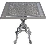 Alüminyum Döküm Bahçe Masası | CG-604 | 75x75 cm Kare Döküm Bahçe Masası