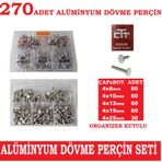 Alüminyum Dövme-Ezme Perçin Seti 270 Adet