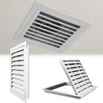 Alüminyum erişim kapağı 60 x 60 cm, duvar ve tavan için havalandırma ızgarası, çıkarılabilir filtre, sıhhi tesisat, ısıtıcı, havalandırma ve klima teknolojisi, endüstriyel ve ev işleri için sağlam