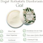 Alüminyum Içermeyen Doğal Krem Deodorant Ter Kokusu Önleyici Koltuk Altı Gül Kokulu 50 M - 50 ml