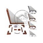 Alüminyum Kapı Pencere Sineklik Seti en-olcu-boy-olcu-renk-11-60-cm-101-150-cm-antresit-siyah
