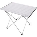Alüminyum Katlanabilir Kamp ve Piknik Masası, 47x66x51 cm, 1840 gr, 18 kg Taşıma Kapasiteli, Omuz Askılı Taşıma Çantalı, Su Geçirmez Üst Yüzey, Hafif ve Dayanıklı, Türkiye Menşeili (Gri)