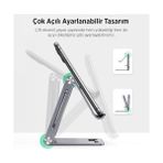 Alüminyum Katlanabilir Metal Masaüstü Telefon Tutucu Standı Gümüş - Option-1 - 00-Siyah - Beyaz
