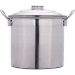 Alüminyum Kazan 37CM, Soba ve Çamaşır Kazanı, Dayanıklı ve Hafif Tasarım - 1BW-Beyaz - Seçenek 1