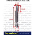 Alüminyum Kompozit Derz Açma Freze Bıçağı Çift Taraflı