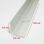 Alüminyum Köşe Profili Alüminyum Köşebent L Profil Gri ( 2,5 Cm X 2,5 Cm X 100 Cm)