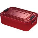 Alüminyum Lunchbox 18X12X5,5 cm Trennstegli Gıda Saklama Kutusu - Kırmızı