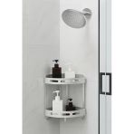 Alüminyum Paslanmaz 2 Katlı Banyo Köşe Rafı Banyo Düzenleyici Organizer