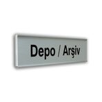 Alumınyum Plate Kapı isimliği 7,5 * 20 cm DEPO/ARŞİV