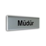 Alumınyum Plate Kapı isimliği 7,5 * 20 cm MÜDÜR