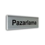 Alumınyum Plate Kapı isimliği 7,5 * 20 cm PAZARLAMA