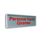 Alumınyum Plate Kapı isimliği 7,5 * 20 cm PERSONEL HARCİ GİRİLMEZ