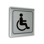Alumınyum Plate Kapı Sembolleri 12x12 cm ENGELLİ SEMBOL