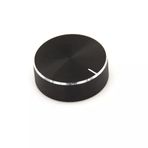 Alüminyum Pot Başlığı 30mm 6mm Tırtıklı Mil Siyah Metal Rotary Enkoder Potansiyometre Ses Kontrol 360 Derece