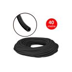 Alüminyum Sineklik Teli Fitili Siyah 5Mm Kapı Pencere Tül Sabitleme Lastik Contası - 40 Metre