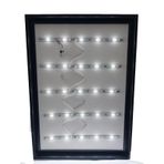 Alüminyum Siyah Arkadan Aydınlatmalı LED Çerçeve 50x70cm Ledler ve Adaptör Dahildir SET
