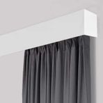 Alüminyum Tavan Perdesi Valance Parça Çubuk Tek Ray Kiti Mutfak Oturma Odası için Cumba Pencere 6m/19.7ft