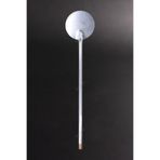 Alüminyum Yuvarlak Pizza Çevirme Küreği 32 cm - Isıya Dayanıklı Fırın Küreği - 80 cm Alüminyum Saplı