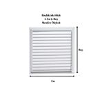 Alupan 30x30 cm Alüminyum Menfez Banyo WC Havalandırma Panjur